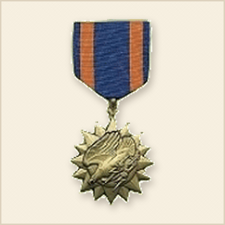 Air Medal.  Authorized on 11 May 1942 to all members of the United States Armed Forces, for meritorious service while engaged in military operations involving aerial flight. single acts of achievement while participating in aerial flight by heroism.
