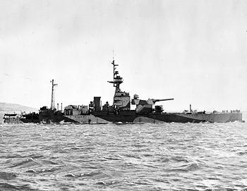 HMS Erebus target La Pernelle