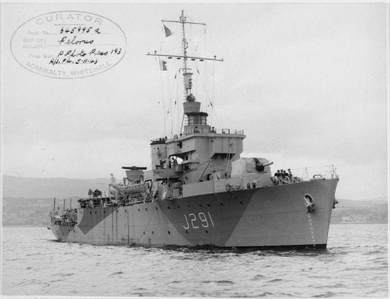 HMS Pelorus first vessel to Normandy
