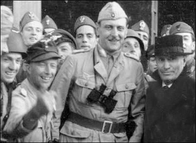 Benito Mussolini (right) with Otto Skorzeny