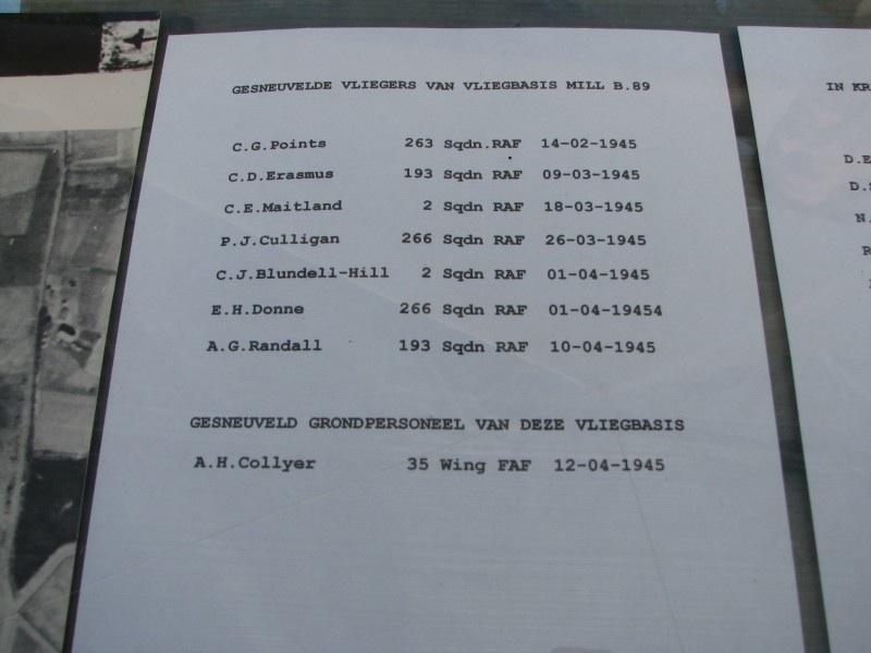 Spitfire lost at Doetinchem (Stokhorstweg) on 18-03-1945 (SGLO ref: T5391)