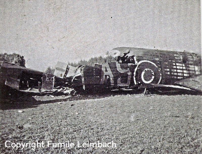 Avro Lancaster I ED366 AS-C crashed near Obermeiser on 1943-10-22