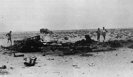 Wreckage of Hans-Joachim Marseille's Bf 109G-6