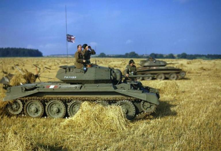 Crusader tank of British 42nd Armoured Division d