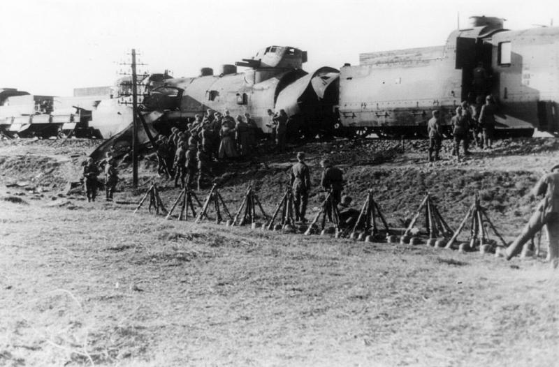 Polish armored train captured by German Leibstandarte