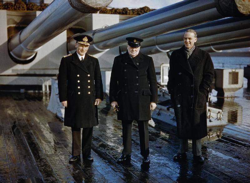 Winston Churchill, Stafford Cripps and Admiral John Tovey