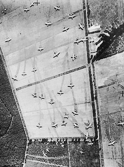British Horsa and Hamilcar gliders on Landing Zone Z