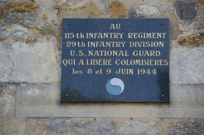 115 Infantry Regiment (USA) liberation of Colombières