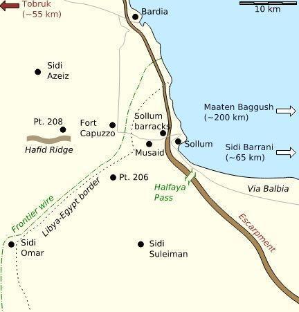 On Tues. 13 may 1941 British troops gathering Operation Brevity in Libyan-Egyptian border region