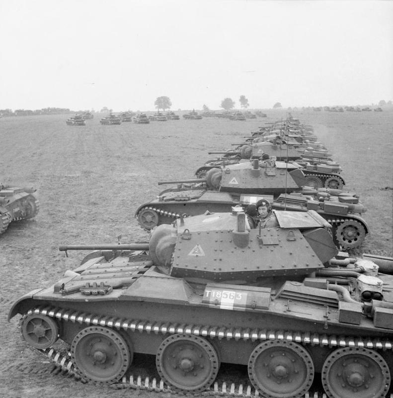 Covenanter tanks of 28th Armoured Brigade, 9th Armoured Division