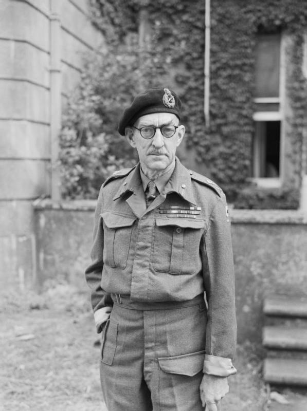 Major General Sir Percy Cleghorn Stanley Hobart commander of 79 Armoured Division