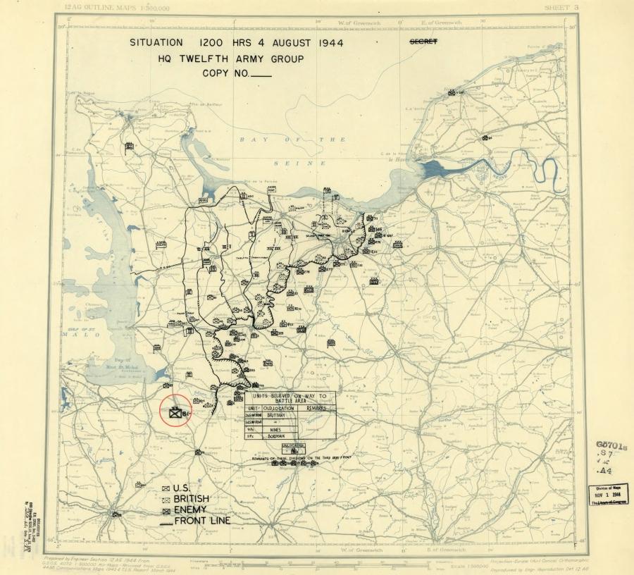 8 Infantry Division (USA) pushing to Rennes