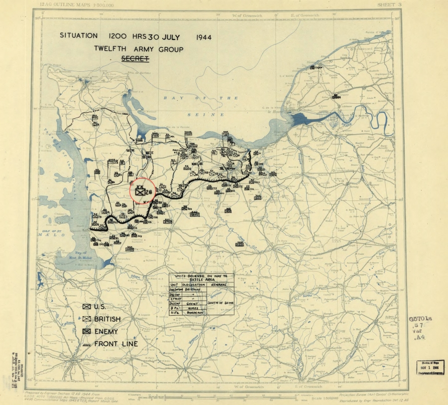 28 Infantry Division (USA) to Villebaudon