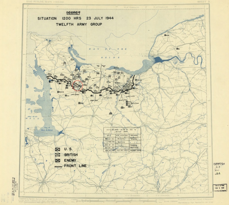 30 Infantry Division (USA) to Hebecrevon