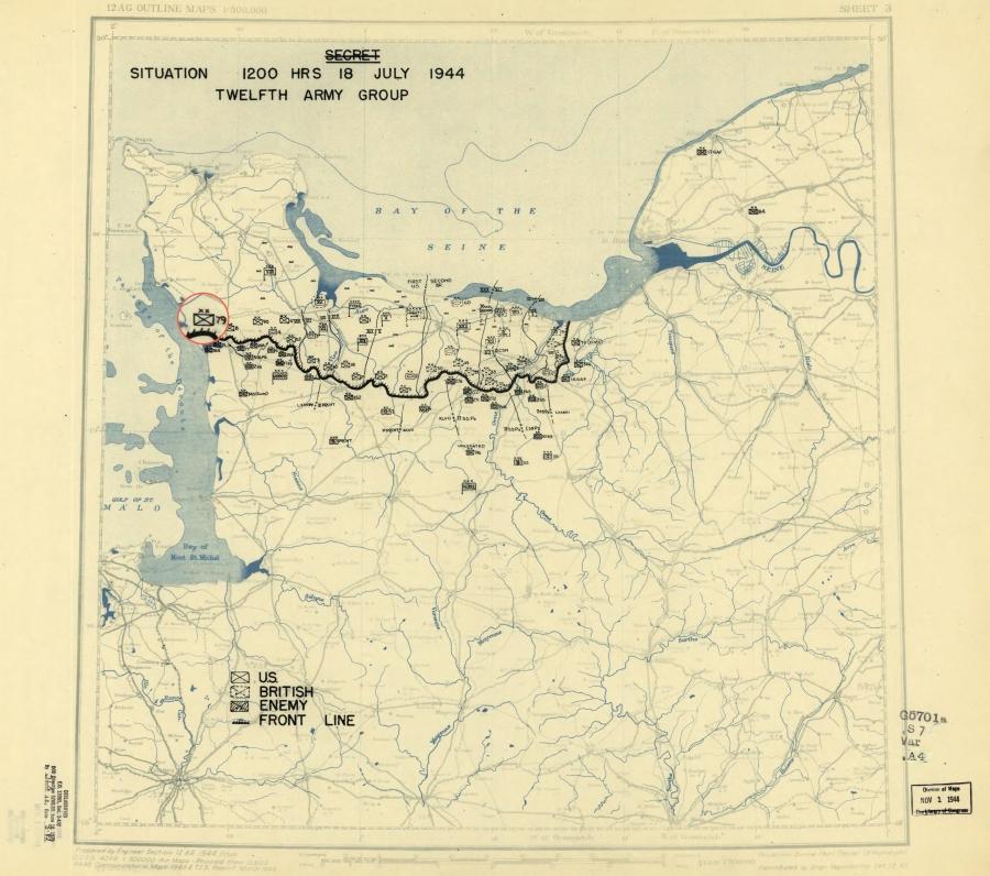 79 Infantry Division (USA) outflanked La-Haye-du-Puits