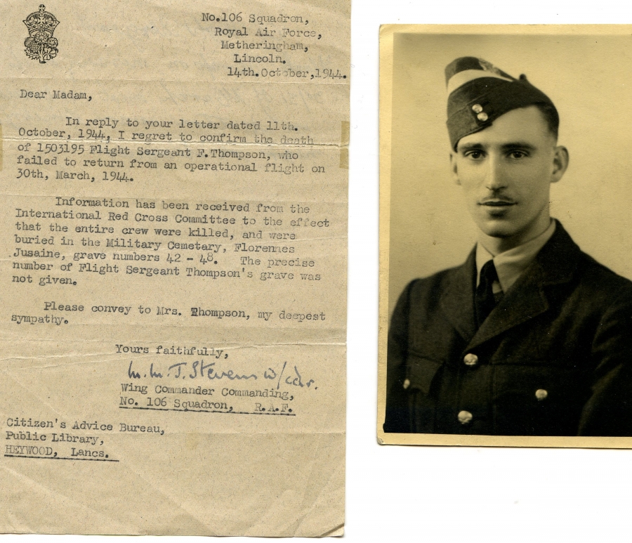 The 106 Sqdn left from Metheringham at 1944-03-01 at 22:15. Loc or duty Nurnberg