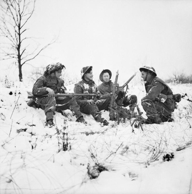 53rd (Welsh) Infantry Division (UK) in the snow near Hotton