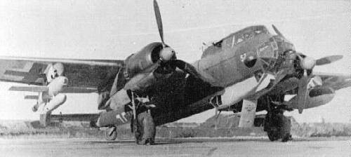 Do 217 lost at Eindhoven (airfield) on 04-02-1944 (SGLO ref: T3384)