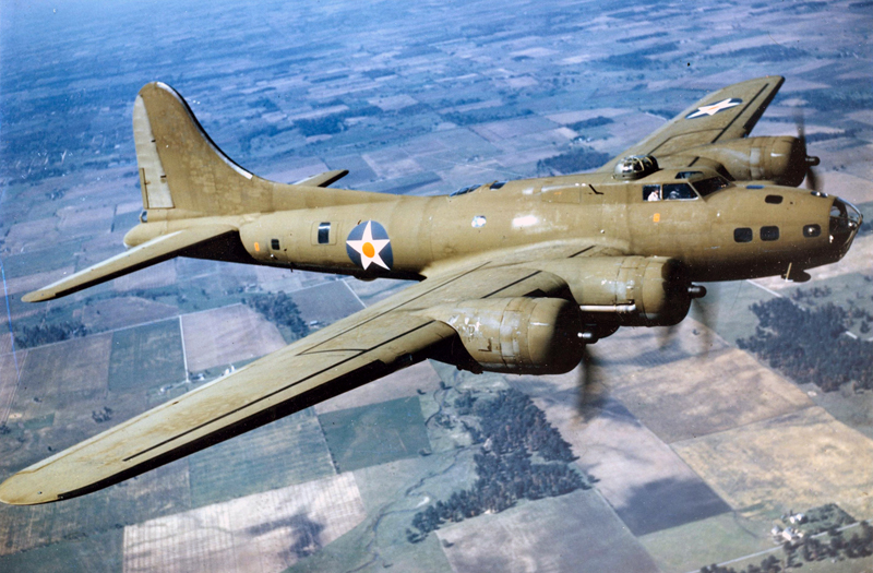 B-17 Flying Fortress I (AN523 WP-D) on a mission to Brest on 1941-08-15