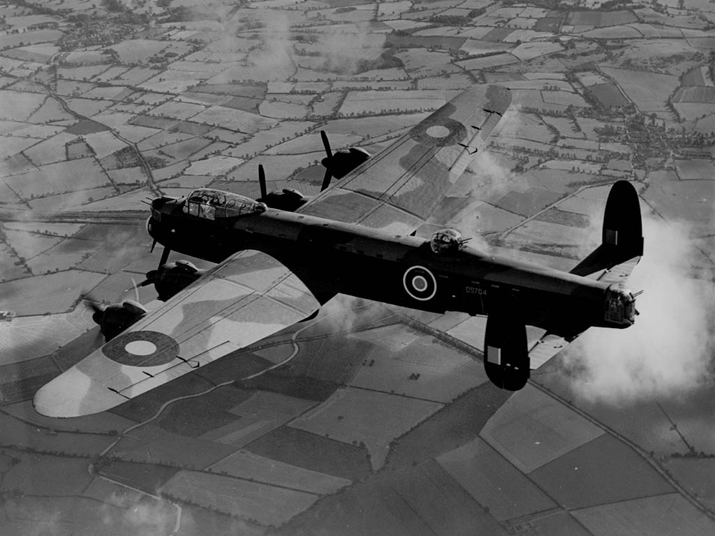 Avro Lancaster III (LM508 SR-F) on a mission to Wesseling on 1944-06-22