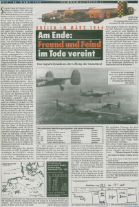 Handley Page Halifax III (MZ507 MH-P2) on a mission to Berlin on 1944-03-25