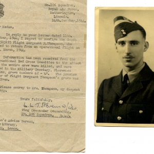 The 106 Sqdn left from Metheringham at 1944-03-01 at 22:15. Loc or duty Nurnberg