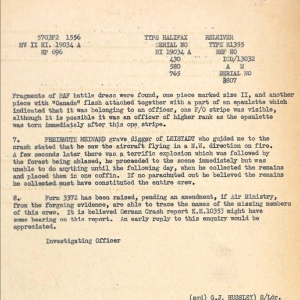 Handley Page Halifax VII (NP711 EQ-O) crashed on 1945-02-22
